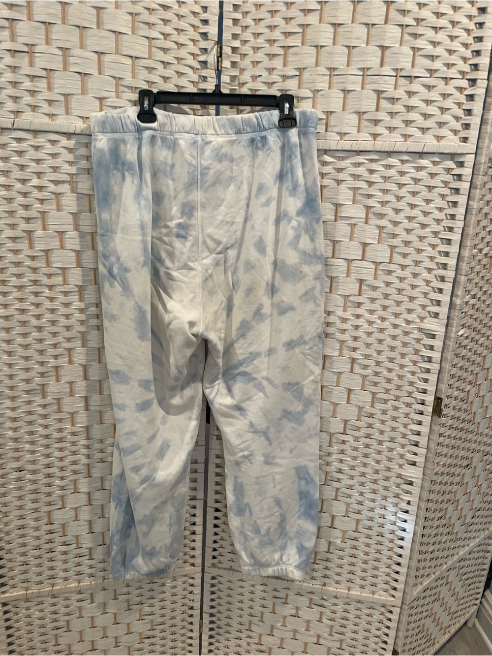 Reformation Jeans Light Blue Tie-Dye Jogger Pants